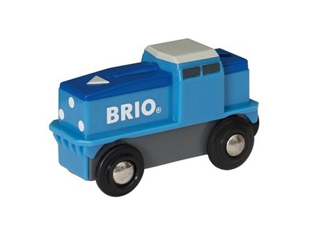 BRIO - Goederentrein op batterijen (blauw)