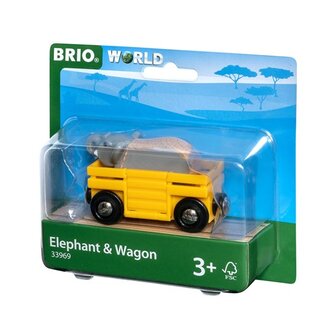 BRIO - Olifant &amp; Wagon 33969