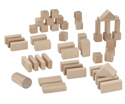 EICHORN - 50 blank houten blokken in doos