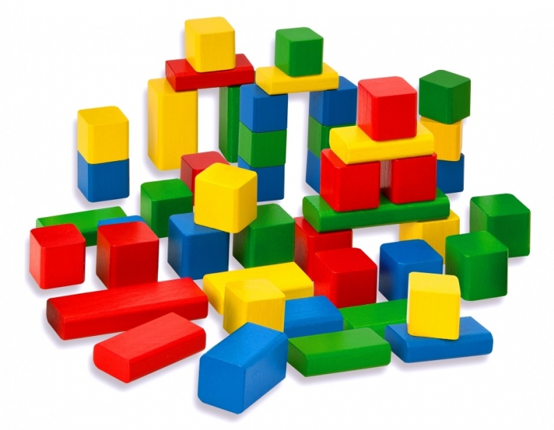 garage Ziek persoon opmerking EICHHORN - 50 gekleurde blokken - Hout Sage Speelgoed, speelgoed met een  goed verhaal