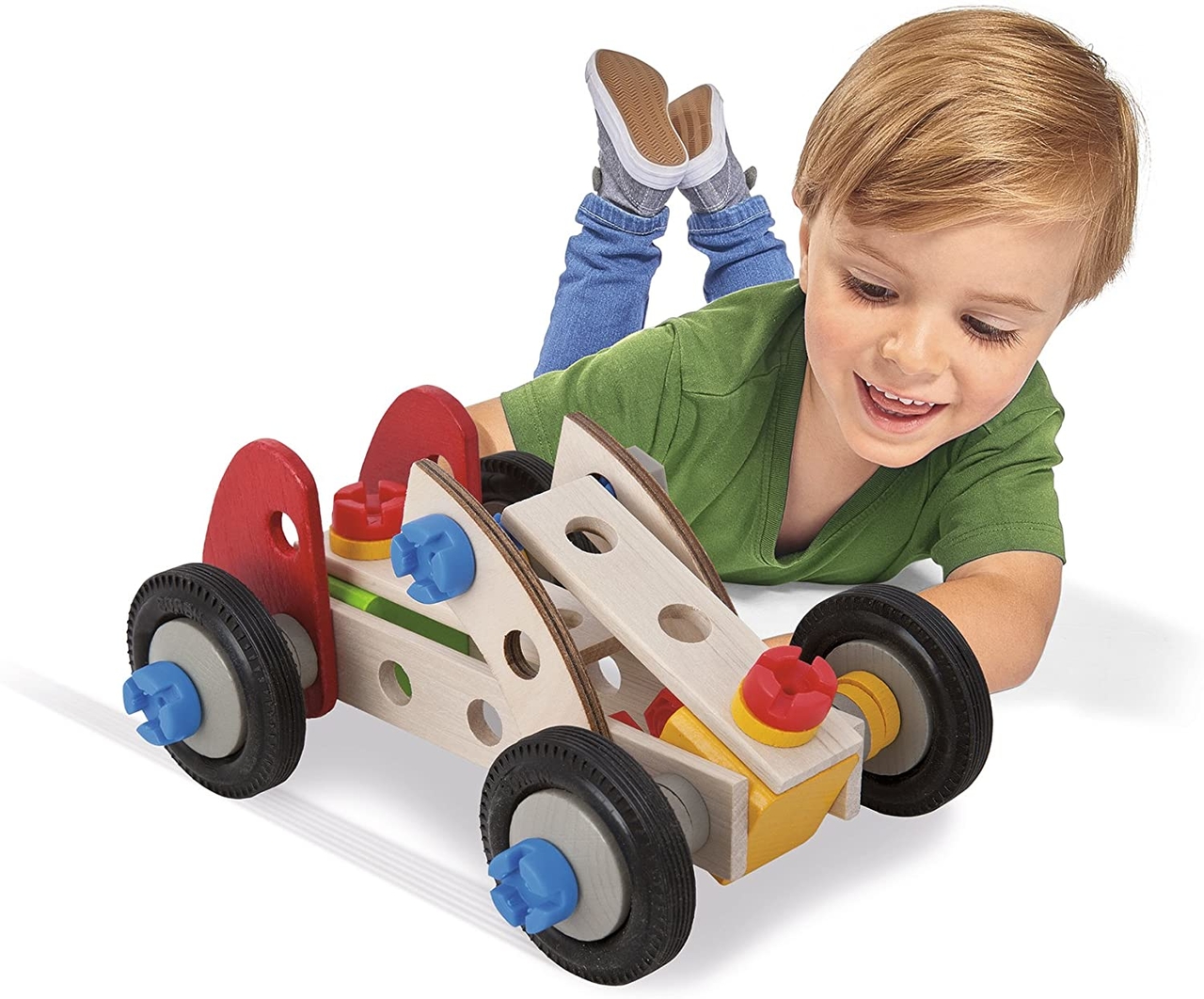 EICHHORN - Constructor Racer (50-delig) - Hout Sage speelgoed met een goed verhaal