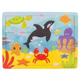 BIGJIGS - Hout Puzzel Onderwater (9st) BIGJIGS - Hout Puzzel Onderwater (9st)