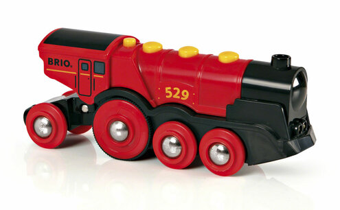 BRIO - Rode locomotief op batterijen BRIO - Rode locomotief op batterijen