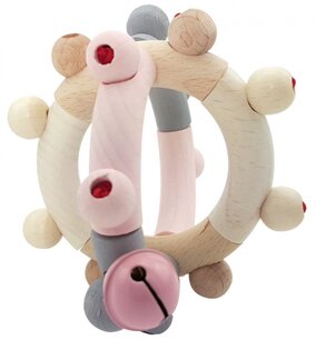 HESS - Rammelaar Bol (naturel-roze) HESS - Rammelaar Bol (naturel-roze)