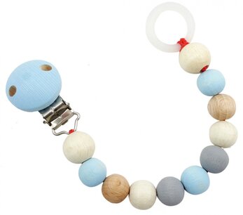 HESS - Speenketting (Naturel-Blauw) HESS - Speenketting (Naturel-Blauw)