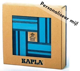 KAPLA - 40 stuks Nr 21 Licht-/Donkerblauw met boek KAPLA - 40 stuks Nr 21 Licht-/Donkerblauw met boek